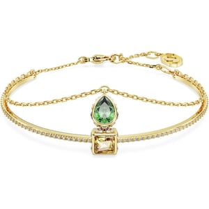 SWAROVSKI Stilla Collection Bangle Mixed Cut CrystalsGreen