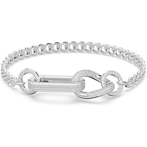 Swarovski Dextera Bracelet with White Crystal Pav on a Rhodium Plated SettingMedium