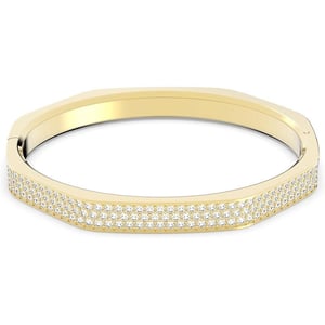 Swarovski Dextera Crystal Bangle Bracelet Jewelry Collection Gold Tone FinishExtra Large