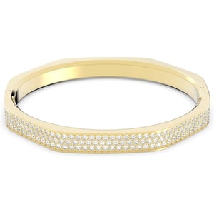 Swarovski Dextera Crystal Bangle Bracelet Jewelry Collection Gold Tone FinishSmall