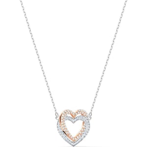 Swarovski Infinity Heart Jewelry Collection Necklaces and Bracelets Rose Gold amp Rhodium Tone Finish Clear CrystalsNecklace