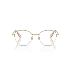 Swarovski Womens Sk1004 Round Prescription Eyewear FramesPale GoldDemo Lens