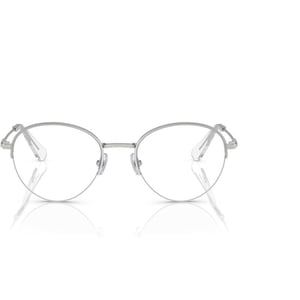 Swarovski Womens Sk1004 Round Prescription Eyewear FramesSilverDemo Lens