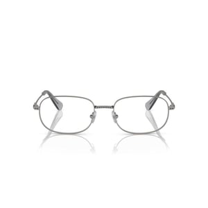 Swarovski Womens Sk1005 Rectangular Prescription Eyewear FramesGunmetalDemo Lens