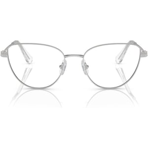 Swarovski Womens Sk1007 Cat Eye Prescription Eyewear FramesSilverDemo Lens