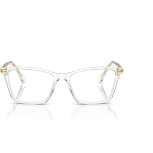 Swarovski Womens Sk2015 Rectangular Prescription Eyewear FramesTransparentDemo Lens