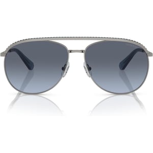 Swarovski Womens Sk7005 Aviator SunglassesGunmetalBlue Gradient Grey