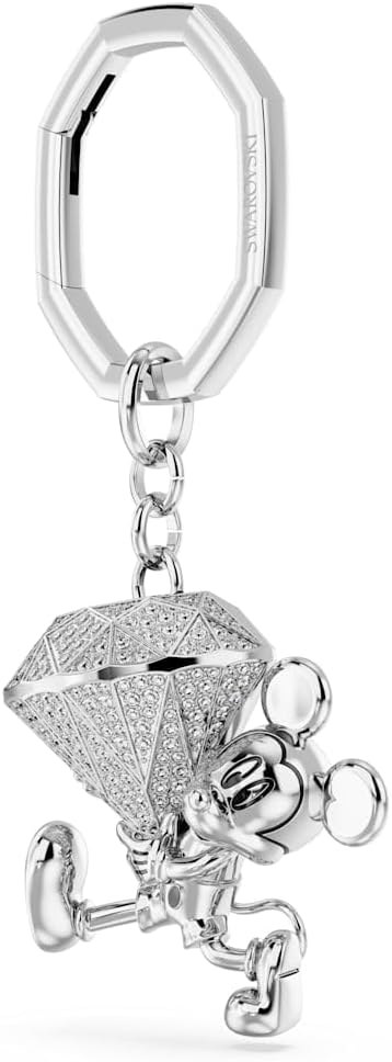 Swarovski Disney Mickey Mouse key ring White Rhodium FinishedSwarovski Disney Mickey Mouse key ring White Rhodium Finished