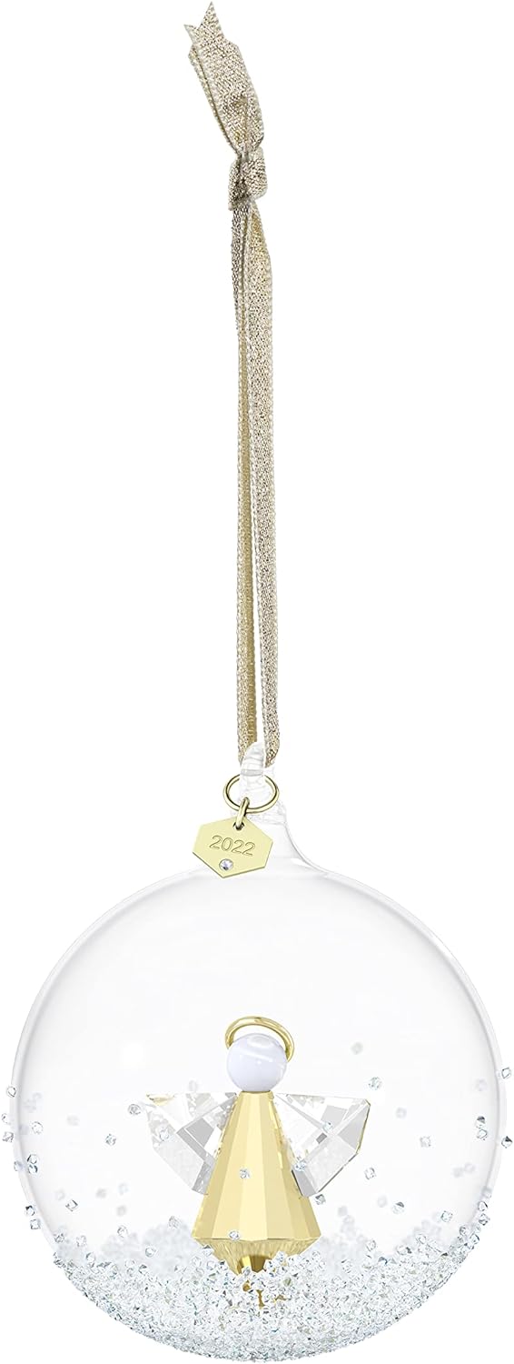 Swarovski Annual Edition 2023 Festive Ornament Gold Tone Swarovski Crystals with GoldTone Finished Metal Part of the Swarovski Annual Edition Collection2022 Annual Editions 2022 Ball Ornament