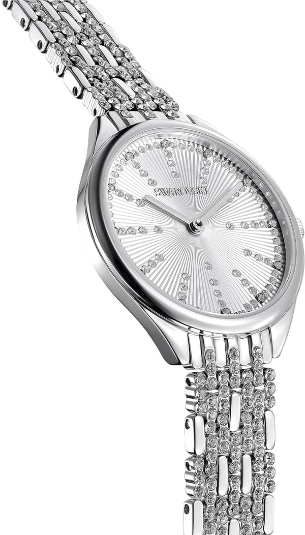 SWAROVSKI Attract Crystal Watch Collection Metal BraceletSilver Tone Finish