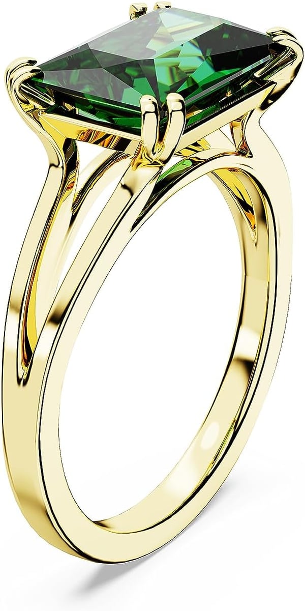 SWAROVSKI Matrix Cocktail Ring with Green StoneUS 5EU 50