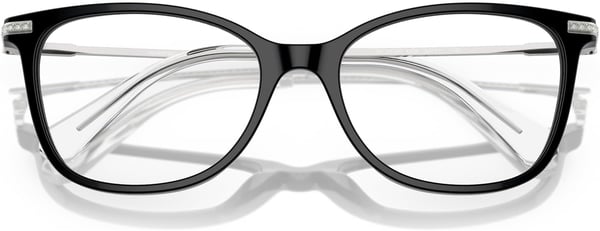 Swarovski Womens Sk2010f Low Bridge Fit Square Prescription Eyewear FramesBlackDemo Lens