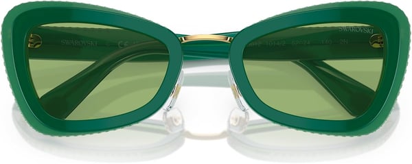 Swarovski Womens Sk6012 Butterfly SunglassesGreenDark Green