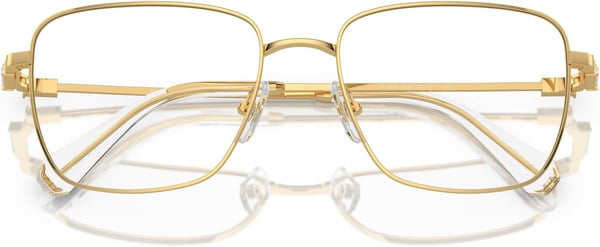 Swarovski Womens Sk1003 Square Prescription Eyewear FramesGoldDemo Lens