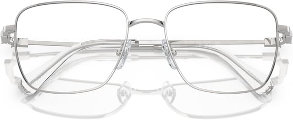 Swarovski Womens Sk1003 Square Prescription Eyewear FramesSilverDemo Lens