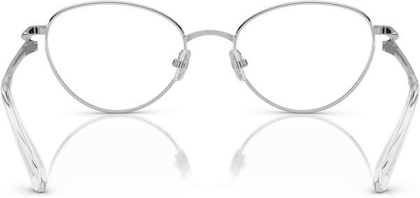 Swarovski Womens Sk1002 Oval Prescription Eyewear FramesSilverDemo Lens