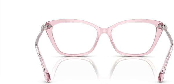 Swarovski Womens Sk2011 Cat Eye Prescription Eyewear FramesTransparent PinkDemo Lens