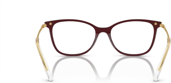 Swarovski Womens Sk2010f Low Bridge Fit Square Prescription Eyewear FramesBurgundyDemo Lens