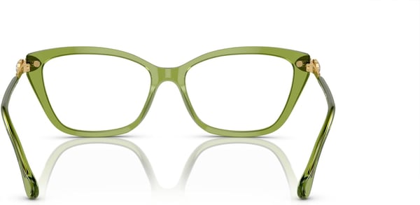 Swarovski Womens Sk2011 Cat Eye Prescription Eyewear FramesTransparent GreenDemo Lens