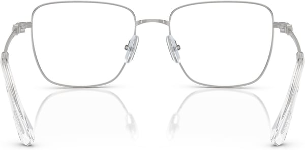 Swarovski Womens Sk1003 Square Prescription Eyewear FramesSilverDemo Lens