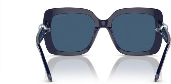 Swarovski Womens Sk6001 Square SunglassesOpal BlueDark Blue