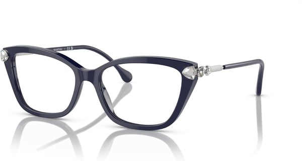 Swarovski Womens Sk2011 Cat Eye Prescription Eyewear FramesBlueDemo Lens