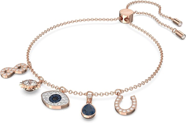 SWAROVSKI Symbolic Evil Eye Crystal Jewelry Collection Featuring Necklaces Earrings and BraceletsCharm Bracelet