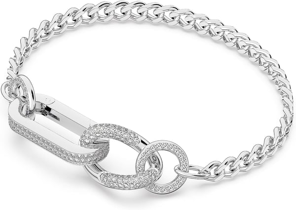 Swarovski Dextera Bracelet with White Crystal Pav on a Rhodium Plated SettingExtra Large