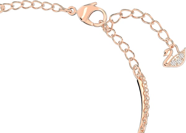 SWAROVSKI Infinity Twist Jewelry Collection Bracelets amp Necklaces Rhodium amp Rose Gold Tone Finish Clear CrystalsBangle Bracelet  Rose Gold Tone