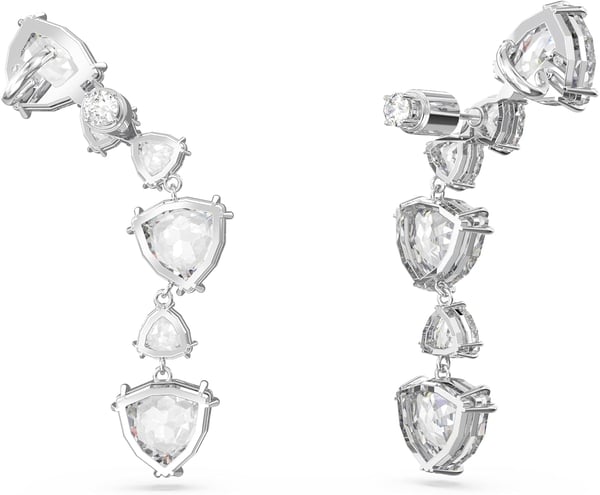 Swarovski Mesmera Earring Jewelry Collection Rhodium Finish Clear CrystalsSilver Ear Cuff