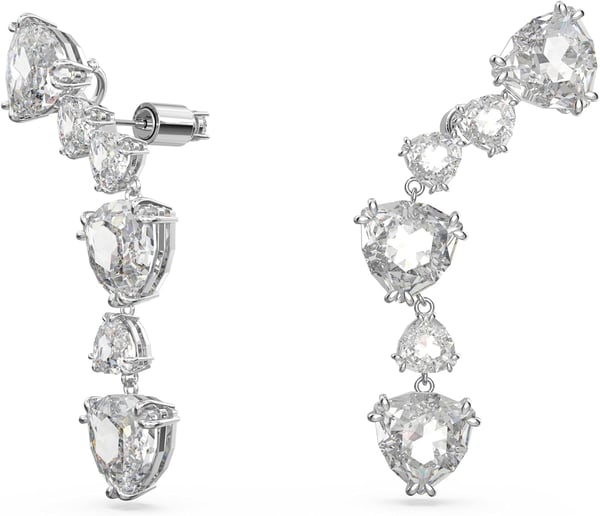 Swarovski Mesmera Earring Jewelry Collection Rhodium Finish Clear CrystalsSilver Ear Cuff