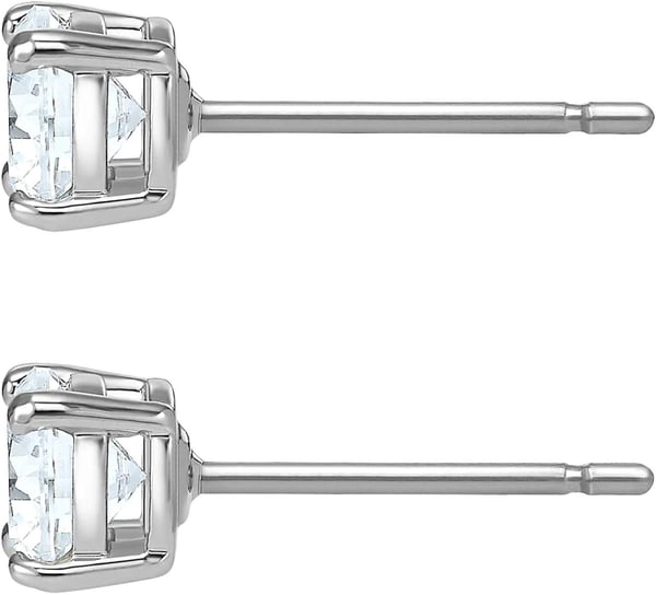 Swarovski Tennis Bracelet and Earring Jewelry Collection Rhodium Finish Clear CrystalsRound Stud Earrings