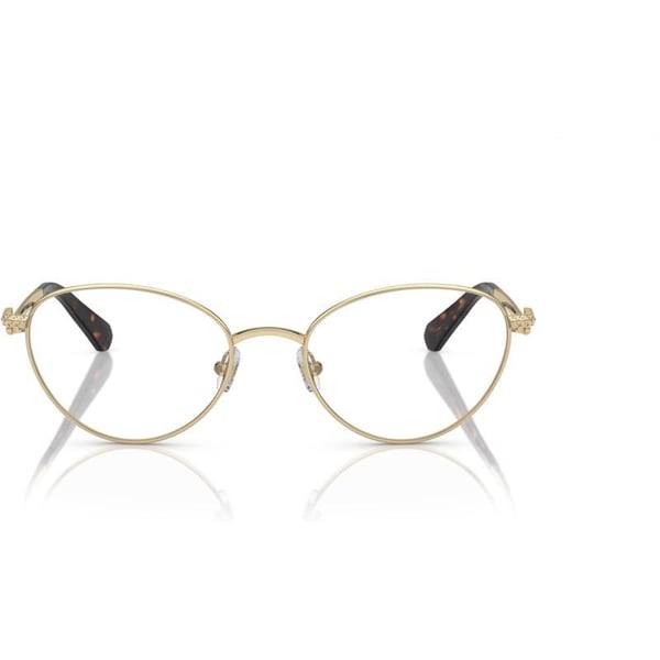 Swarovski Womens Sk1002 Oval Prescription Eyewear FramesPale GoldDemo Lens