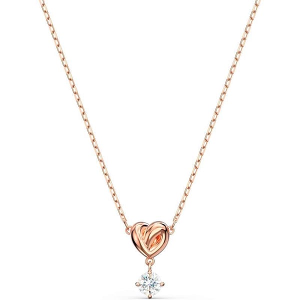 SWAROVSKI Lifelong Heart Necklace Earrings and Bracelet Crystal Jewelry Collection Rose Gold amp Rhodium Tone FinishPendant Necklace