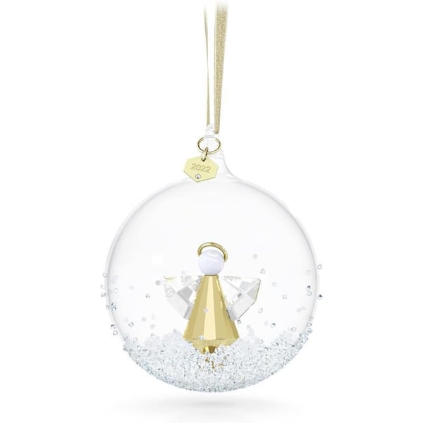 Swarovski Annual Edition 2023 Festive Ornament Gold Tone Swarovski Crystals with GoldTone Finished Metal Part of the Swarovski Annual Edition Collection2022 Annual Editions 2022 Ball Ornament