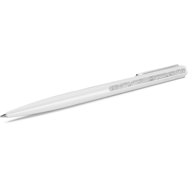 Swarovski Crystal Shimmer ballpoint pen White lacquered Chrome platedSwarovski Crystal Shimmer ballpoint pen White lacquered Chrome plated