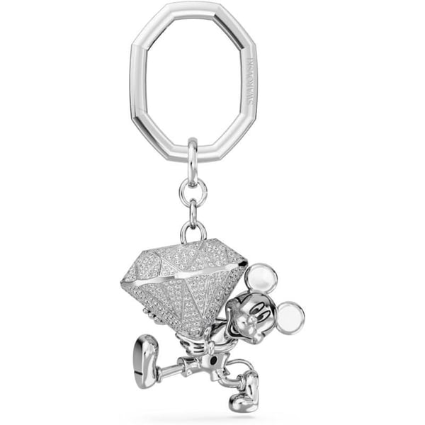 Swarovski Disney Mickey Mouse key ring White Rhodium FinishedSwarovski Disney Mickey Mouse key ring White Rhodium Finished