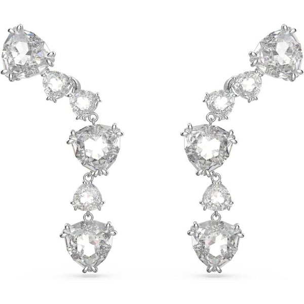 Swarovski Mesmera Earring Jewelry Collection Rhodium Finish Clear CrystalsSilver Ear Cuff