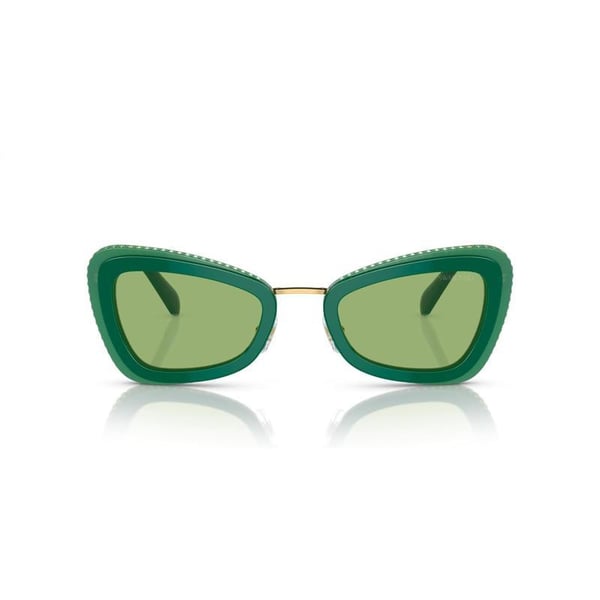 Swarovski Womens Sk6012 Butterfly SunglassesGreenDark Green