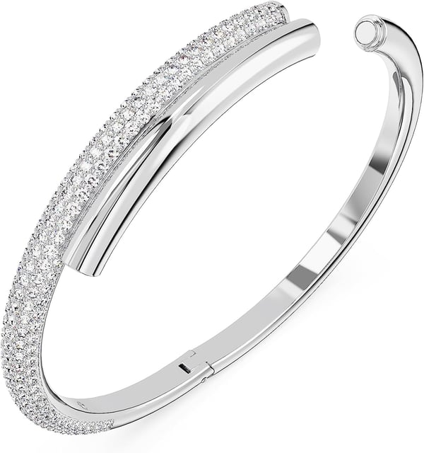 Swarovski Dextera Bangle CollectionRhodium Small