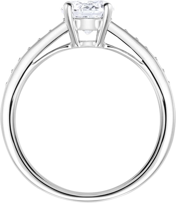 Swarovski Attract Round Ring Jewelry Collection Rhodium Finish Clear CrystalsUS 5EU 50