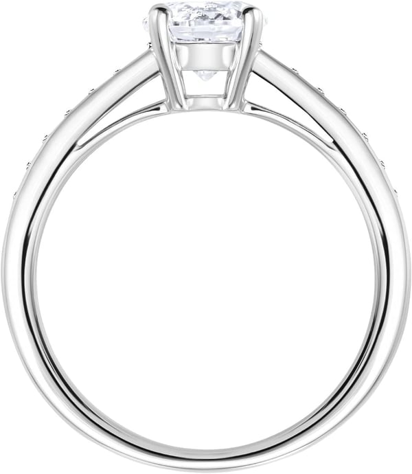 Swarovski Attract Round Ring Jewelry Collection Rhodium Finish Clear CrystalsUS 7EU 55