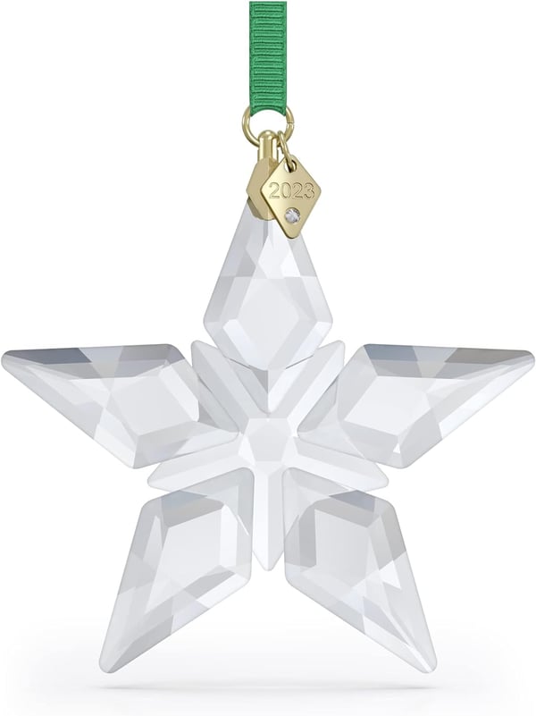 Swarovski Annual Edition 2023 Festive Ornament Gold Tone Swarovski Crystals with GoldTone Finished Metal Part of the Swarovski Annual Edition Collection2023 Annual Editions 2023 Annual Edition Ornament