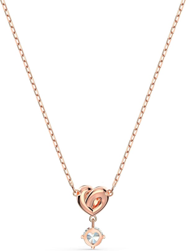 SWAROVSKI Lifelong Heart Necklace Earrings and Bracelet Crystal Jewelry Collection Rose Gold amp Rhodium Tone FinishPendant Necklace