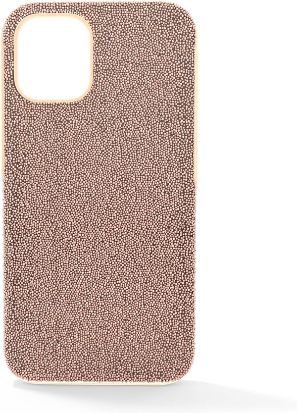 SWAROVSKI High Phone Case for iPhone 14 with Green Crystals in Ombre Effect Part of The High CollectioniPhone 12 mini Rose Gold Tone