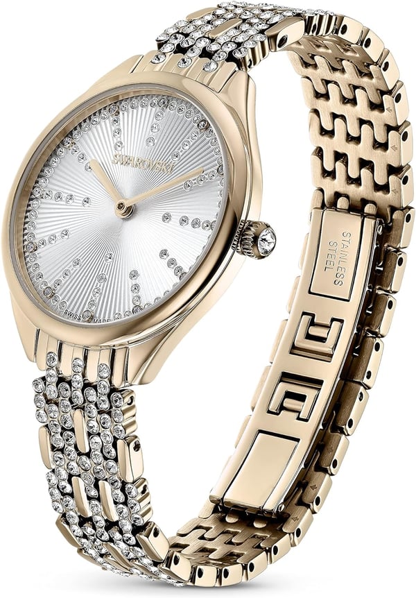 SWAROVSKI Attract Crystal Watch Collection Metal BraceletGold Tone Finish