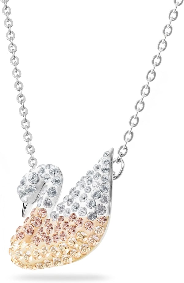 Swarovski Iconic Swan Crystal Necklace and Earrings Jewelry CollectionOmbre Crystal Necklace