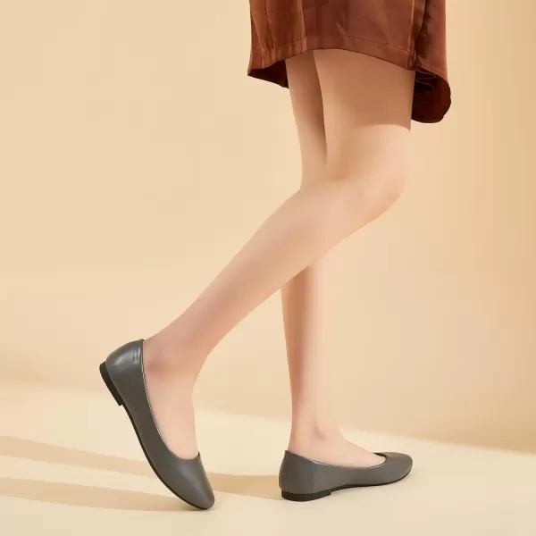 Hash Bubbie Women's Flats Shoes Ballet Flats Dress Shoes Comfortable PU Leather Slip on Shoes for Women