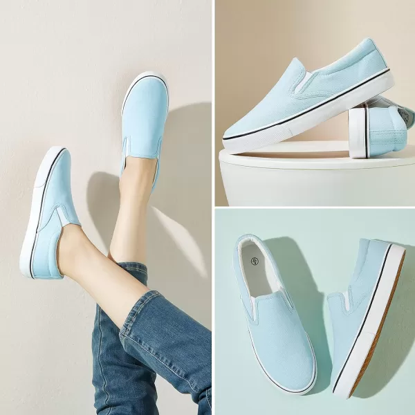 Women's Slip on Shoes Canvas Sneakers Loafers Non Slip Shoes Low Top Casual Shoes