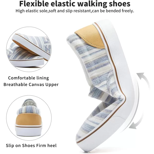 Women's Slip on Shoes Canvas Sneakers Loafers Non Slip Shoes Low Top Casual Shoes